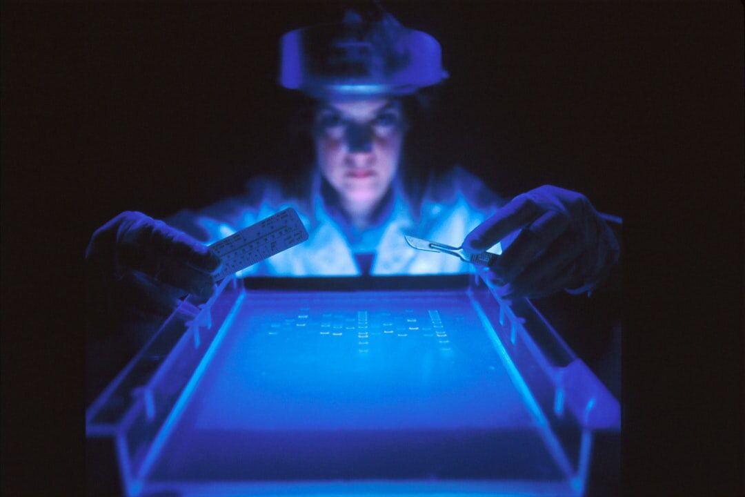 investigator searching clues